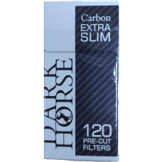 Сигаретные фильтры DarkHorse Pre - Cut Carbon 120*20